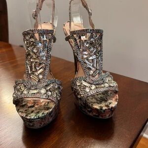 Zigi Soho Crystal Embellished Heels